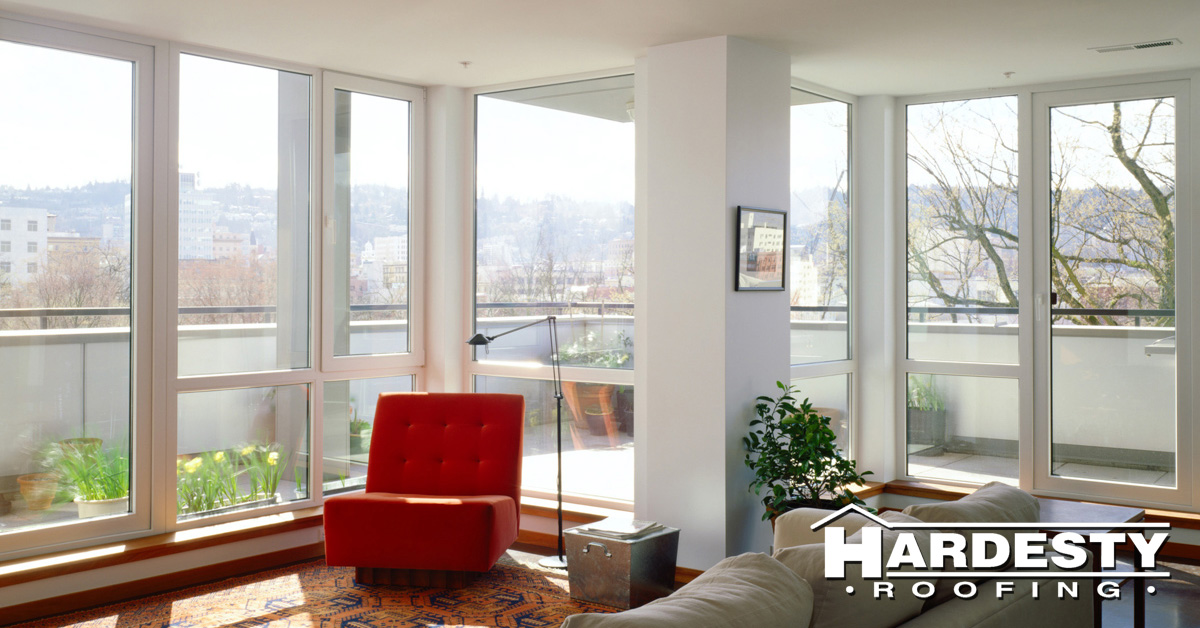Daylight filling an interior room